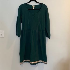 Matilada Jane green dress S long sleeve